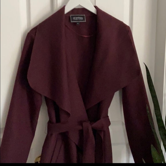 Le Chateau Cashmere-like Hooded Wrap Coat - Picture 5 of 5